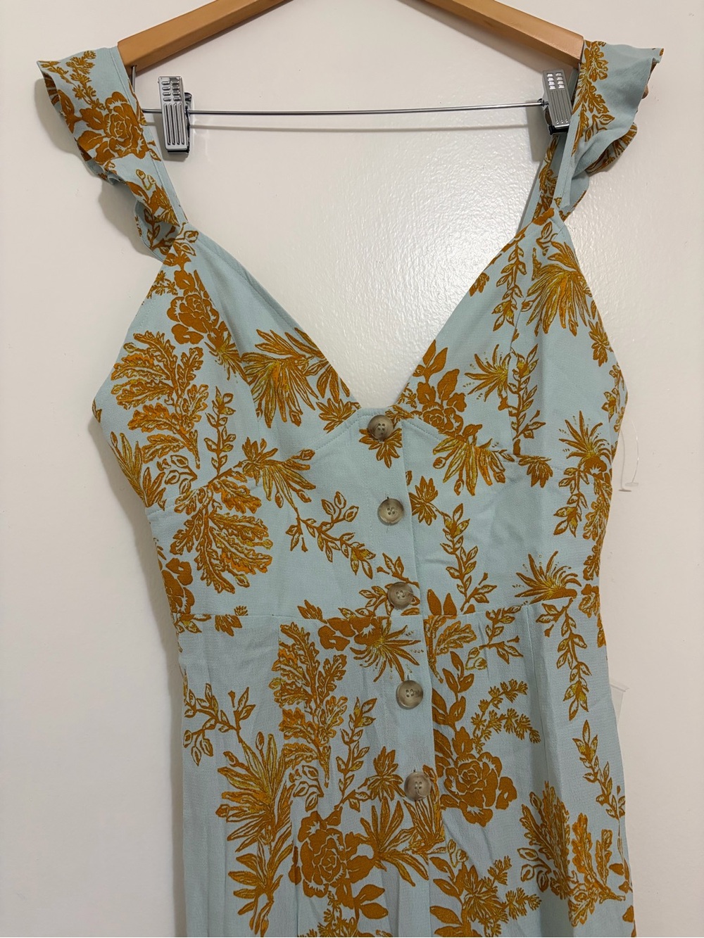 Free People Be The One Boho Floral Print Wide Leg Jumpsuit - Picture 6 of 11